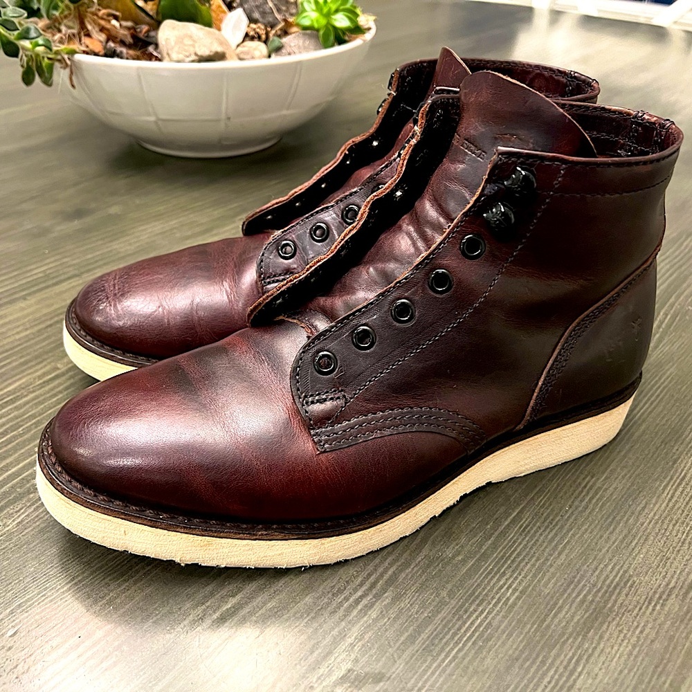 Frye Leather Boots - Brown - MADE IN USA - Size 9